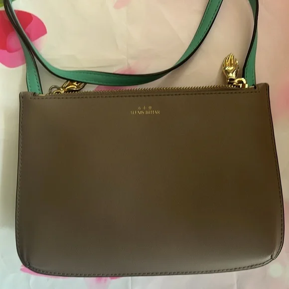 ALEXIS BITTAR - IN MY DREAMS POUCH CROSSBODY - SEA FOAM/TAUPE - Picture 4 of 12